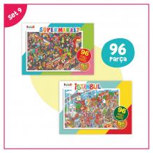 Puzzle Set 9- 96 Parça Puzzle Süpermarket/İstanbul 